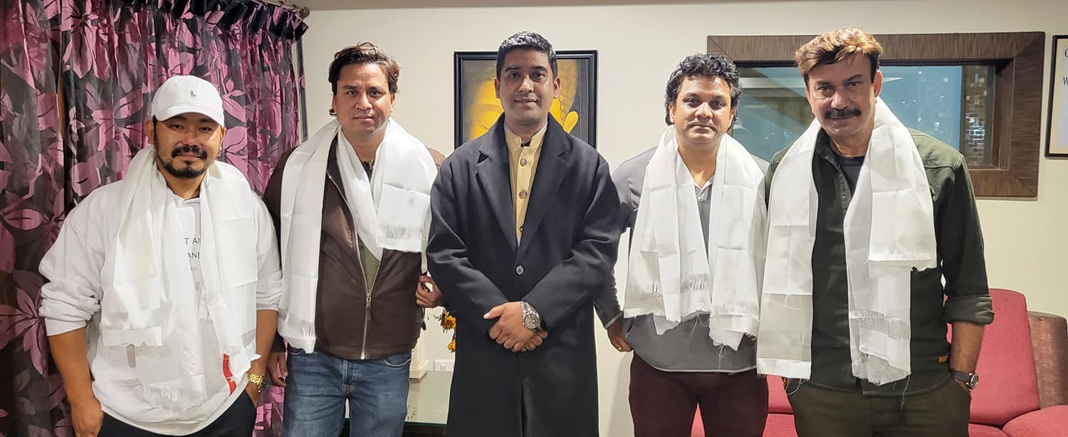 bhuwan kc, milan chams and rajesh ghatani